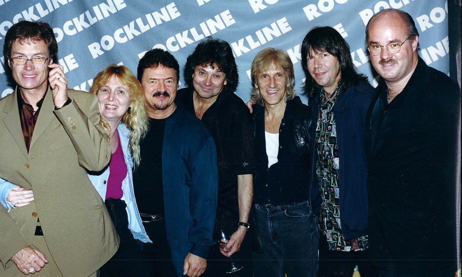 Charlie Schmitt with (from left to right) Glenn Hughes of Deep Purple, Bobby Kimball of Toto, Mickey Thomas of Starship, John Cafferty of John Cafferty and The Beaver Brown Band, and Pat Travers